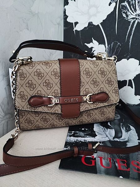 Кроссбоди Guess черная бежевая белая 