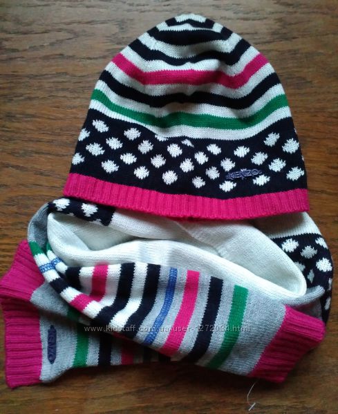 KENZO набор комплект шапка шарф для девочек Оригинал