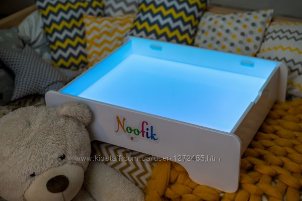 Дитячий світловий планшет-пісочниця Noofik. У подарунок комплект для гри