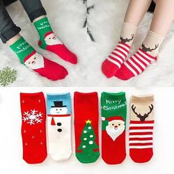 Детские носки Новый год тёплые носочки для девочек мальчиков