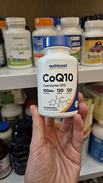 Nutricost, коензим Q10, 100мг, 120 капсул