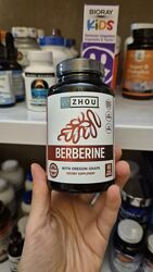 Zhou Nutrition, берберин с магонией падуболистной, 60 капсул