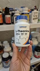 Nutricost, L-теанін, 200 мг, 120 капсул