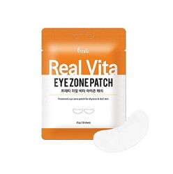 Осветляющие тканевые патчи под глаза с витаминами prreti real vita eye zone