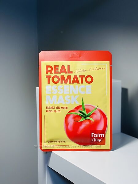 Увлажняющая маска для лица с экстрактом томата Farmstay Real Tomato Essence