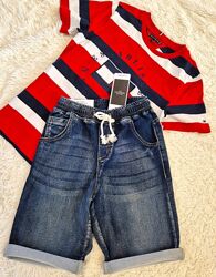 Джинсові шорти бермуди підлітку хлопчику &92Chicoree&92р.140-146