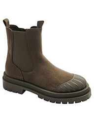 Жіночі замшеві черевики catwalk на тракторній підошві &92хакі