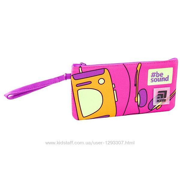 Пенал Kite K21-664-3  40 г  20x10x1,5 см  фиолетовый, розовый