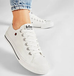 Белые кеды женские Lee Cooper lcw-21-31-0091