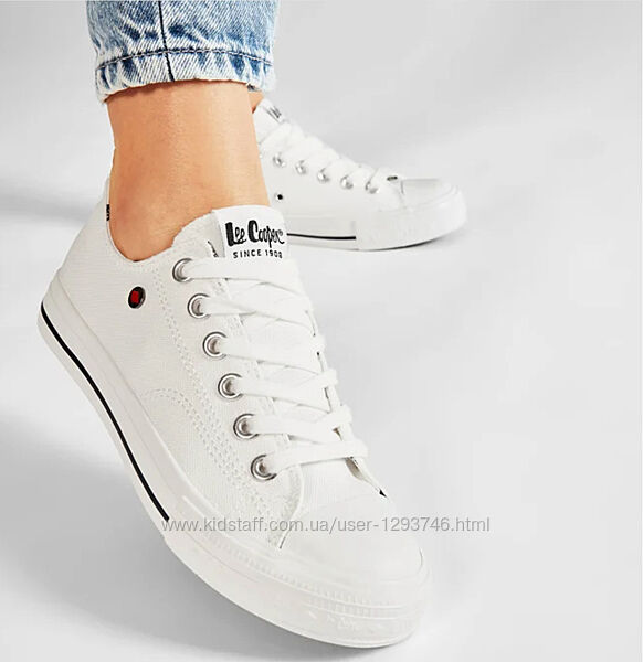 Белые кеды женские Lee Cooper lcw-21-31-0091