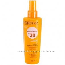 Bioderma Photoderm спрей для загара SPF 30 Sun Spray Sensitive Skin 200мл