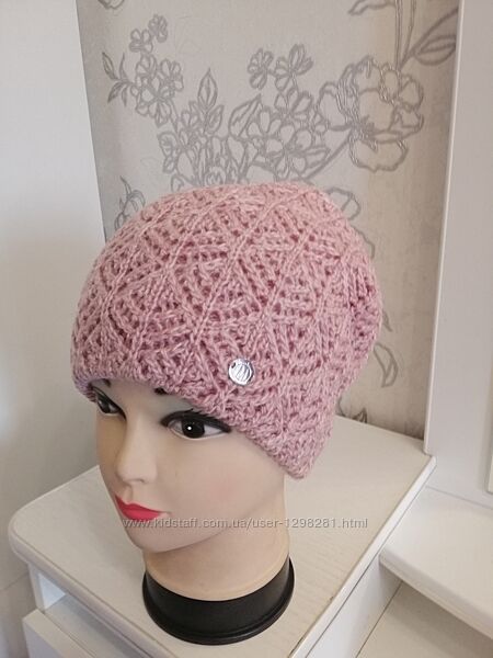 Красиві шапочки на флісі 3 кольори  Розпродаж