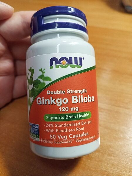 Гинкго билоба Now 120 мг, 45 капсул