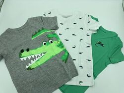 Набор футболок с крокодилом СА на мальчика 6-7 лет, рост 122 см