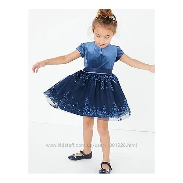 Нарядное платье МарксиСпенсер для маленькой принцессы 4-5 лет, 110 см, ново