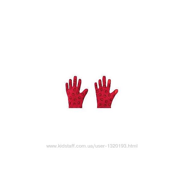 Детские перчатки с тачскрин, сенсорные, lidl размер 4 красные