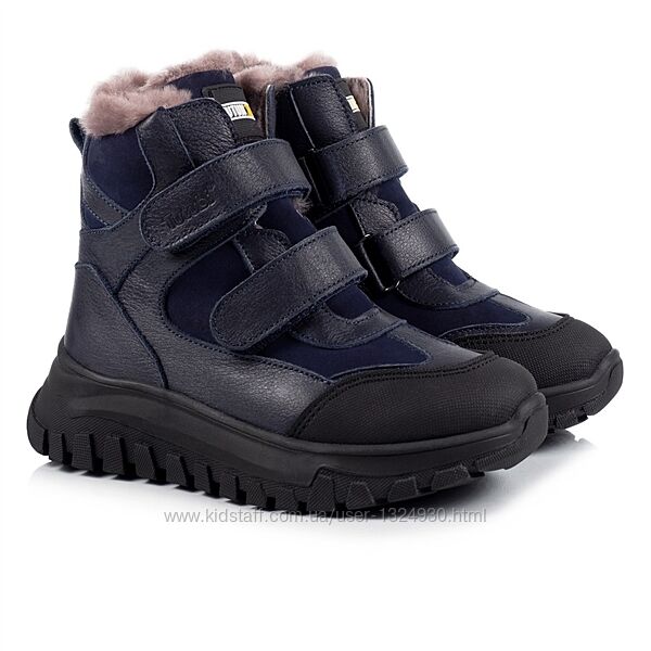 Зимові черевики Tutubi 3516-06 р. 27, 28, 29, 30, 31 шкіряні