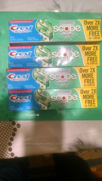 Розпродаж зубної паста CREST Scope