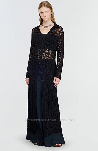 Новий. Преміум брендовий довгий кардиган Relaxed Fit Cardigan Made in Ital