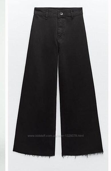  Нові. Широкі джинси Zara Woman COLLECTION HIGH WAIST MARINE STRAIGHT JEANS 