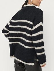 Новий. Брендовий светр в смужку  SECOND FEMALE  Ovalis Knit supersoft mohai