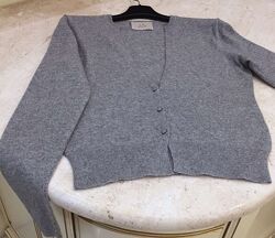  Новий. Брендовий преміум светр з кашеміру LURENE CASHMERE Button Up Top Gre