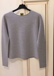 Укорочений светр  з вовни DRYKORN CROPPED JUMPER IN  WOOL Grey зі свіжих ко