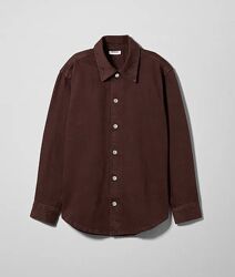 Нова. Куртка джинсова овершот WEEKDAY Pure Organic Cotton Calam Denim Shirt