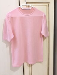 Кашеміровий светр 100 CASHMERE Spun In Scotland Crew Sweater Pink Nude  SI