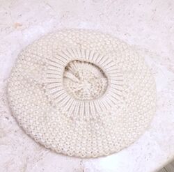 Новий. Берет з вовною  KOOKAI Paris Beret Wool Blend Ivory Natural  One SIZE