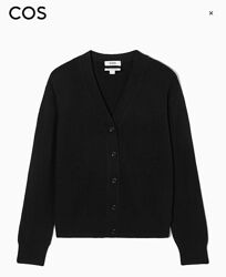 Новий. Кардиган з кашеміру COS  100  CASHMERE THICK CARDIGAN Black оригінал