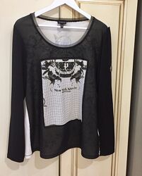 Новий. Лонгслів брендовий SPORTALM kitzbhel Mesh Trim Longsleeve Blouse Bla