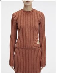 Новий. Светр брендовий CALVIN KLEIN Chunky Ribbed Cotton Jumper Orange оригі