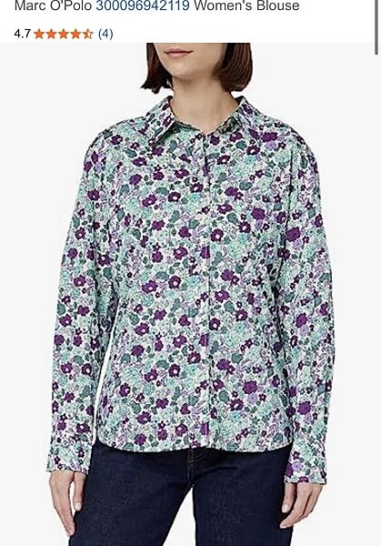 Нова. Сорочка з квітковим принтом MARC OPOLO ORGANIC COTTON Flowers Shirt о