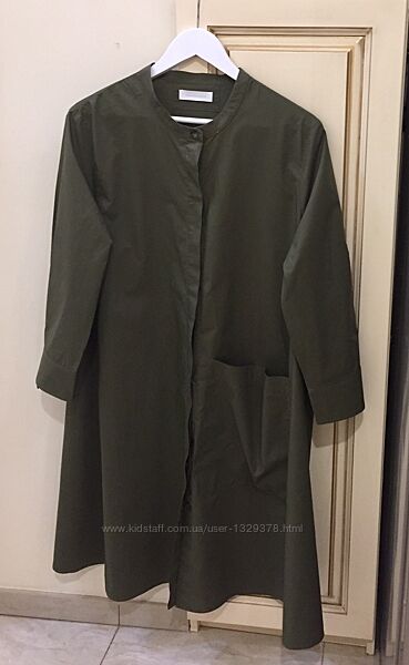 Нова. Сукня з бавовни CASABLANCA Italy cotton poplin button up dress khaki о