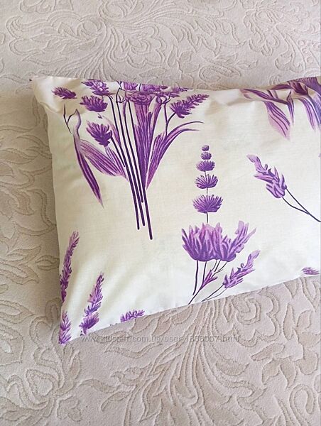 Гарна наволочка лавандове поле- бязь, всі розміри
