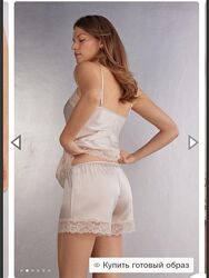 Шовкові шорти Intimissimi з мереживом 