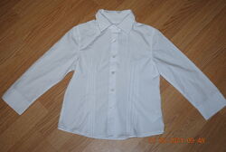 Школьная белая блузка на 10-11 лет