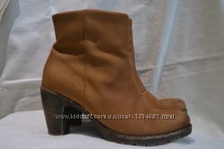Rieker 38р ботинки туфли ботильоны кожаные, зимние, утепленные