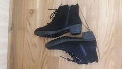 Новые черные ботинки H&M 34 и 35 р-ра 21,5 см и 22 см стелька
