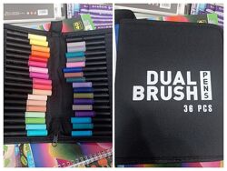 Двосторонні акварельні маркери в пеналі 36/48/60/80/120/168 кольорів