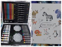 Набори для малювання дитячої творчості у валізі 48/58 предметів