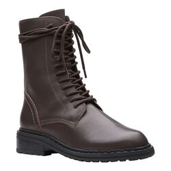 Шкіряні черевики clarks til ham lace dark brown