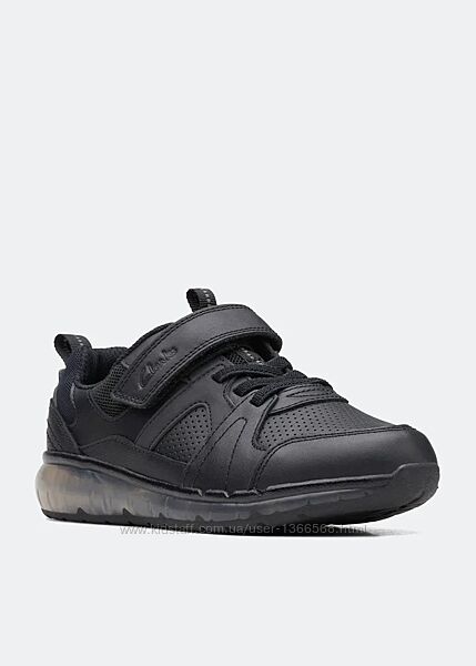 Шкіряні кросівки clarks spark beam o black