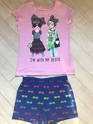 Комплект одежды шорты футболка американский бренд childrens placе