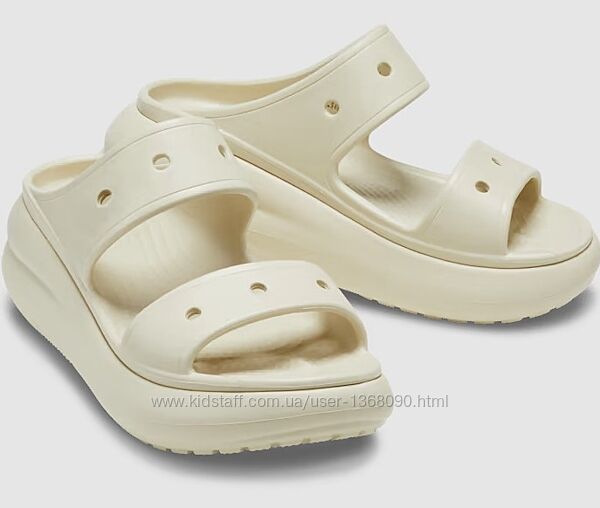 Жіночі шльопанці Crocs Crush Sandal Bone W9