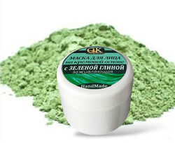 Маска для лица с Зеленой Глиной на кремовой основе  150 мл