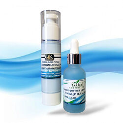 Набор для лица Крем и сыворотка с Ниацинамидом и пептидами меди