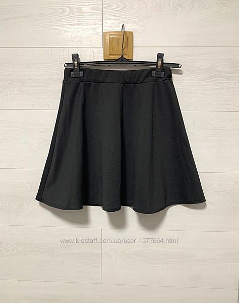 Черная юбка клеш Boohoo