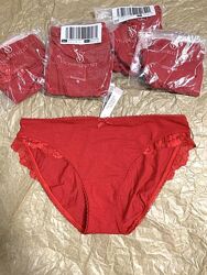 Красивые трусики-бикини с кружевом из эластичного хлопка Victoria&acutes Secret